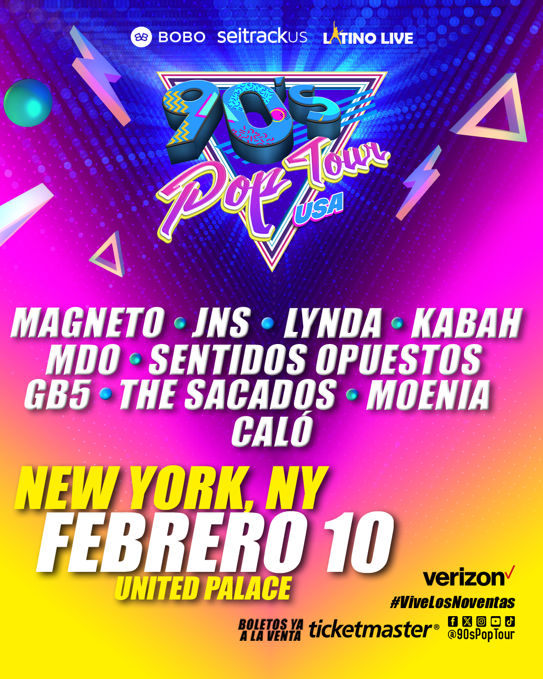 90 s Pop Tour Us Tour 2024 Tickets United Palace