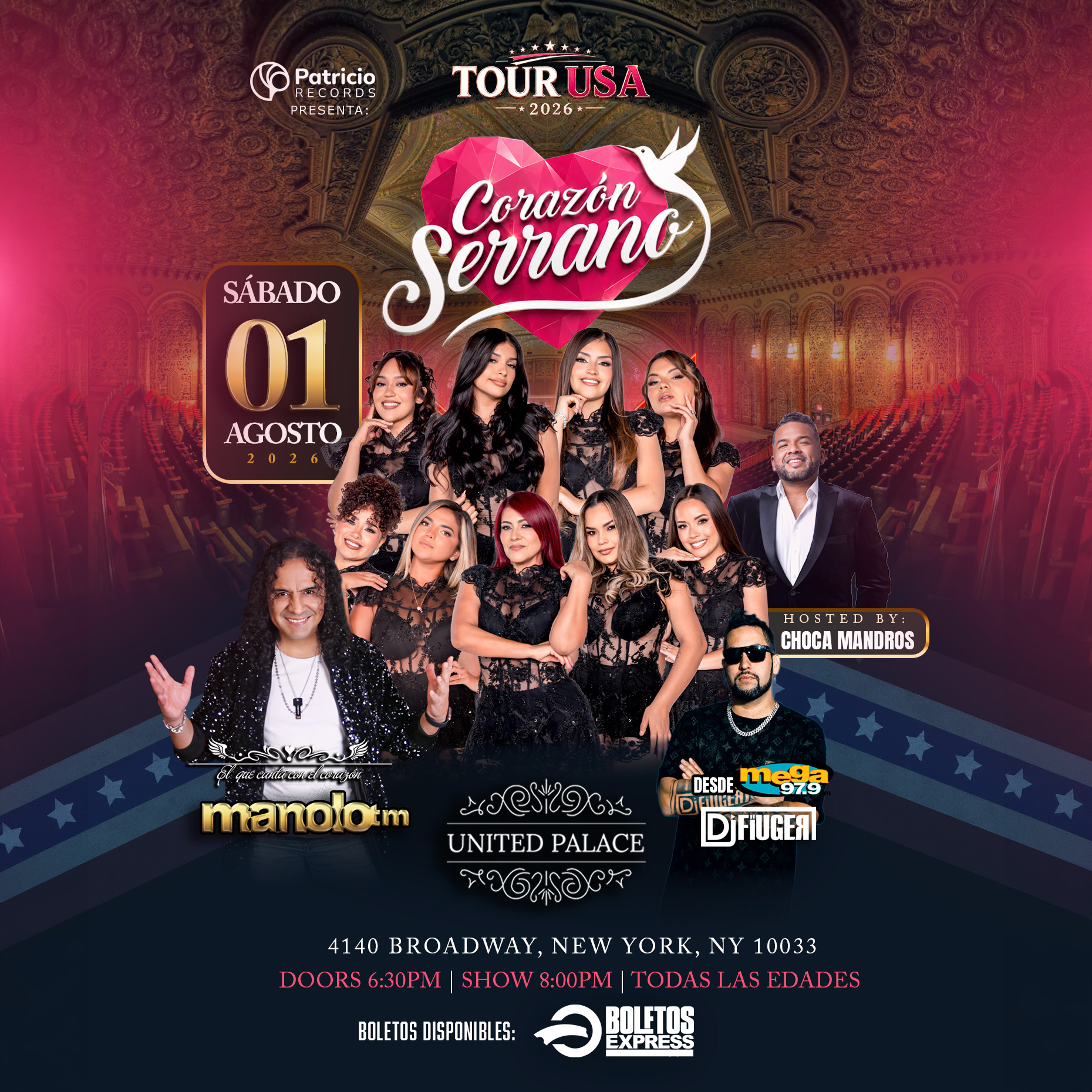 Corazon Serrano -Tour USA 2026